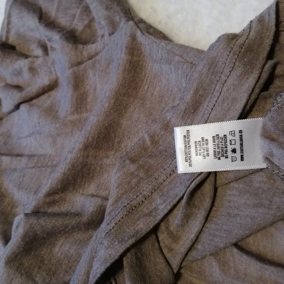 Costa Blanca, size S, beige semi-sheer top - Picture 2 of 9